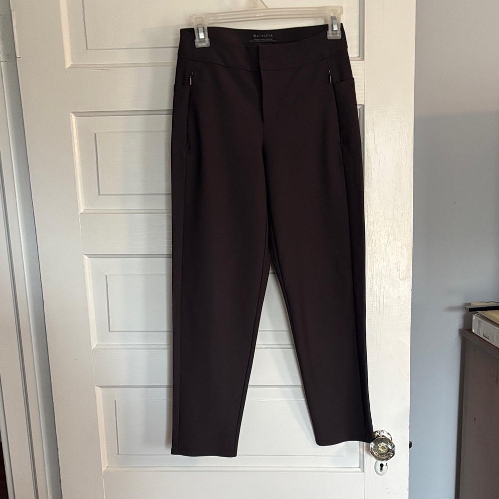 Athleta Brown Slim Ponte Trousers